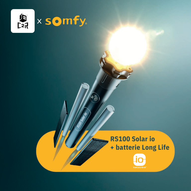 Somfy : Batterie Long Life RS100 Solar io